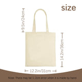 ORJ 3 PCS Sublimation blank canvas bags bulk,Polyester Tote Bags for Sublimation, 12.2 x 14.2Inch Blank Canvas Tote Bags DIY custom Shopping Bag ORJ
