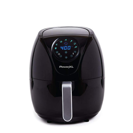 PowerXL Air Fryer 4 QT Maxx, Special Edition 2022, Extra Hot Air Fry, Cook, Crisp, Broil, Roast, Bake, High Gloss Finish, Black (4 Quart) PowerXL