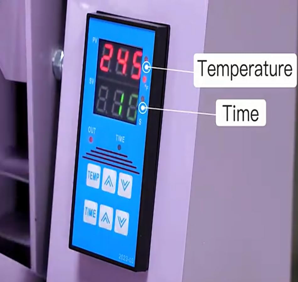 DOPERFE 16x24 Manual Heat Press Machine with Slide-Out Base Rotation Heat Press Shirt Printing Machine for T-Shirts, Pillows, Coasters (Purple, 16x24) DOPERFE