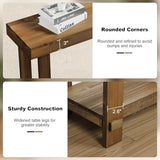 HOKYHOKY Solid Wood Console Table for Entryway, 42.5" Farmhouse Entryway Tables Thickened Tabletop and Legs Rustic Narrow Skinny Behind Couch Sofa Table for Living Room, Hallway, Foyer HOKYHOKY