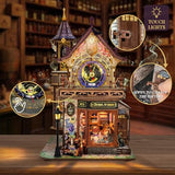 DIY Miniature House Kit, Book Nook Mini House Bookshelf Decor 3D Wooden Puzzle for Adults, Birthday Gift for Family, Friends - Time Magic Club