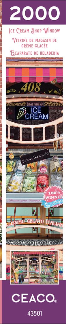 Ceaco - Ice Cream Shop Window - 2000 Piece Jigsaw Puzzle - WoodArtSupply