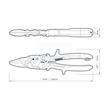 ToughBuilt - Right Cut Aviation Snips - One Handed Lock Operation - (TB-H4-60-R) ToughBuilt