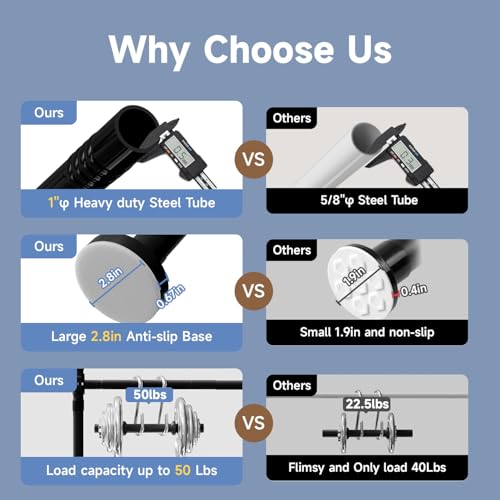 Room Divider Curtain Rod No Drilling Wall Divider for Room Partition, 28-114'' Wide Portable Metal Room Divider Panel Separation Curtain Stand, Heavy Duty No Drill Curtain Rods for Space Separator HOMSCREENER