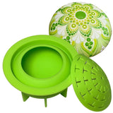 Silicone Mold for Making Smooth Rocks and Stones for Art - Includes Dome Template - Design #1 by Happy Dotting Company - Reusable for Art Including Mandala Dotting - Drawing Painting DIY Crafts Happy Dotting Company