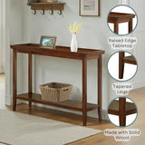 Convenience Concepts Ledgewood Console Table 48" - Modern Narrow Sofa Display Accent with Storage Shelf for Transitional, Traditional Living Room, Entryway, Hallway, or Bedroom, Espresso Convenience Concepts