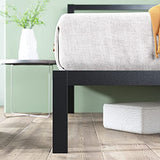 ZINUS Mia Metal Platform Bed Frame with Headboard, Wood Slat Support, No Box Spring Needed, Easy Assembly, Queen Zinus