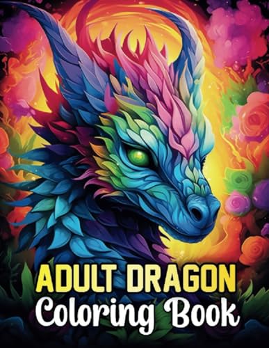 Adult Dragon Coloring Book: Relaxation and Stress Relief WoodArtSupply