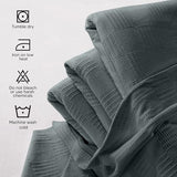 Utopia Bedding Smoke Gray 100% Cotton Blanket [Queen Size - 90x90 Inch] 350GSM Lightweight, Soft and Breathable Thermal Blanket for All Seasons Utopia Bedding
