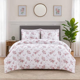 Dreamology Twin Duvet Cover, Duvet Cover Twin with Button Closure,Microfiber,Bedding Set,Piped Edges & Fade Resistant Duvet Cover Set, Bedding Duvet Covers & 1 Pillow Shams (Dusty Floral) Dreamology