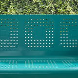 Crosley Furniture CO1023-TU Bates Retro Metal Outdoor Sofa Glider, Turquoise Gloss Crosley Furniture