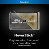 Ninja B33003 Foodi NeverStick Premium 3-Piece Baking Sheet Set, Nonstick, Oven Safe up to 500⁰F, with 9 x 13 inch Sheet, 10 x 15 inch Sheet & 11 x 17 inch Sheet, Dishwasher Safe, Grey Ninja