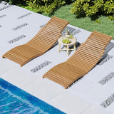 Tangkula Patio Folding Wooden Lounge Chair, Teak Wood Pool Chair with Slatted Seat, Outdoor Portable Low-Profile Sun Lounger for Poolside, Backyard, Porch, Beach (1)