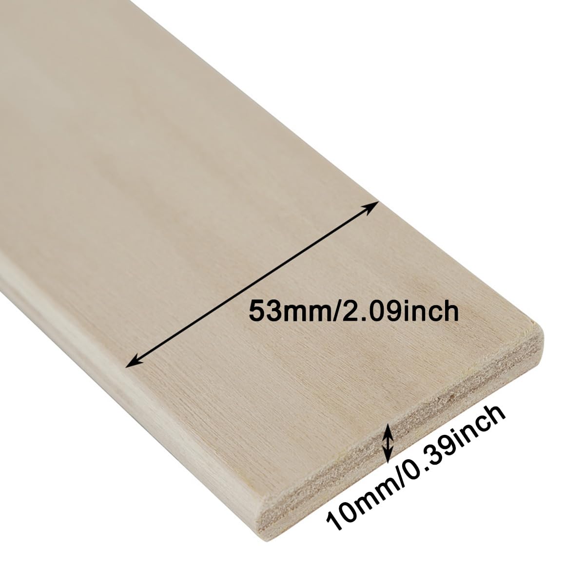 Focalmotors Replacement Support Wooden Slats for Metal Bed Frame and Sofa， Solid Wood Mattress Sofa Cushion Support 10 Packs of Replacement spares (680x53x10MM) Focalmotors