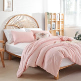 weigelia Pink Comforter Full Size Set – Soft All-Season Bedding with 300GSM Fluffy Microfiber, Includes 2 Matching Pillowcases – Elegant Blush Pink Comforter for Girls, Teens, and Women weigelia