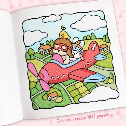 Cozy Cuties: Coloring Book for Adults and Kids (Cozy Spaces Coloring) WoodArtSupply
