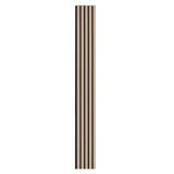 VEVOR Wood Slat Acoustic Panel, 7.9 x 94.5 in, 4-Piece MDF Accent Wall, Faux Wood Board for Modern Interior Decor and Noise Reduction, Silver VEVOR