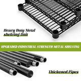 MODCART Storage Shelves, 48" L x 20" W x 72" H Heavy Duty Garage Wire Shelving Unit Loads 2000LBS, 5-Tier Adjustable Metal Industrial Utility Shelf Rack for Kitchen, Laundry Room, Basement MODCART