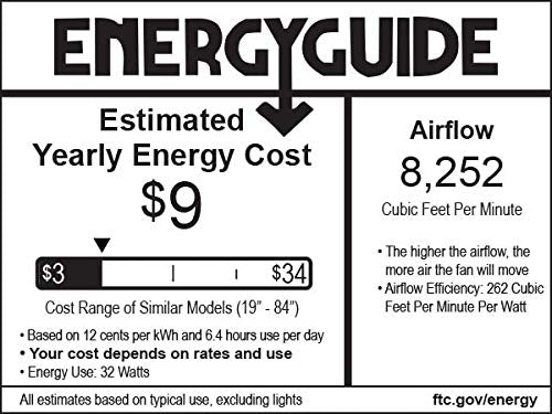 MINKA-AIRE F896-84-SI Xtreme H2O 84 Inch Outdoor Ceiling Fan with DC Motor, Gray Smoked Iron Finish MINKA-AIRE
