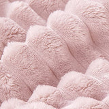 BEDELITE Fleece Twin Comforter Set -Super Soft & Warm Fluffy Pink Bedding, Luxury Fuzzy Heavy Bed Set for Winter with 1 Pillow case BEDELITE