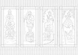 Art of Coloring: The Haunted Mansion WoodArtSupply