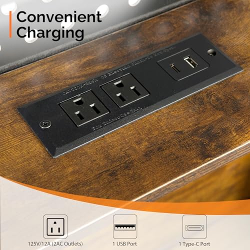 VINGLI Floating Bed Frame Twin Bed with Charging Station and LED Lights,Twin Metal Bed Frame,Cozy Hidden Storage Velvet Upholstered Headboard,No Box Spring Needed,Easy Assembly,Black VINGLI