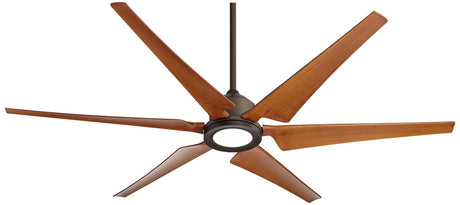 Casa Vieja 72" Power Hawk Modern Large Indoor Outdoor Ceiling Fan with Light LED Remote Control Oil Rubbed Bronze Painted Wood Damp Rated for Patio Exterior Roof House Porch Gazebo Garage Barn Casa Vieja