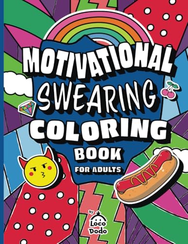 Motivational Swearing Coloring Book for Adults: Swear Words Quotes, Sarcasm and Funny Cursing Insults to Color for Relaxation and Stress Relief WoodArtSupply