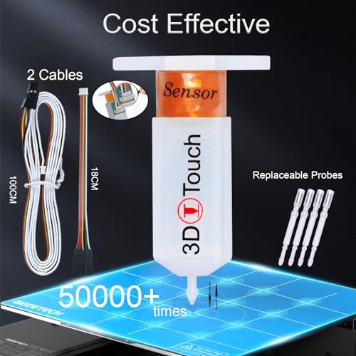 Geeetech Upgrade BL- Touch V3.2 Auto Bed Leveling Sensor with 4 Brackets for All Ender 3 Series, Ender 5, Ender 5 Pro, Ender 5s, CR10, CR10 V3 Printer. BL - Touch Kit for 8 or 32 Bit Motherboard Geeetech