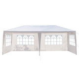Simply-Me 10' x 20' Outdoor Canopy Waterproof Gazebo Party Wedding Tent,Sunshade Shelter Canopy Gazebo with 4 Removable Sidewalls,White Simply-Me
