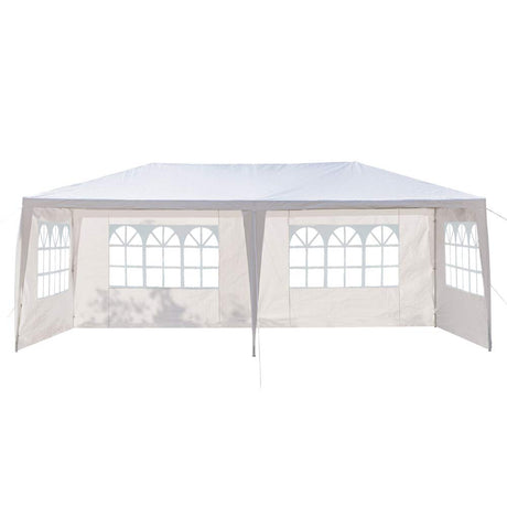 Simply-Me 10' x 20' Outdoor Canopy Waterproof Gazebo Party Wedding Tent,Sunshade Shelter Canopy Gazebo with 4 Removable Sidewalls,White Simply-Me