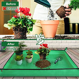 Large Repotting Mat for Plant Transplanting and Mess Control 39.5"x 31.5" Thickened Waterproof Potting Tray Succulent Potting Mat Portable Gardening Mat Plant Gifts for Women Men HNXTYAOB