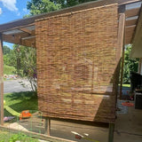 Bamboo Window Blinds 25" 26" 27" 28" 31" 32" 33" 34" 35" 36" 40" 41" 42" 43" 44" 45" 46" 47" 49" 50" 56" 57" 72" Wide, Natural Bamboo Roll Up Curtain Woven Custom Shades Cordless (Size : 40" W x 48" WoodArtSupply
