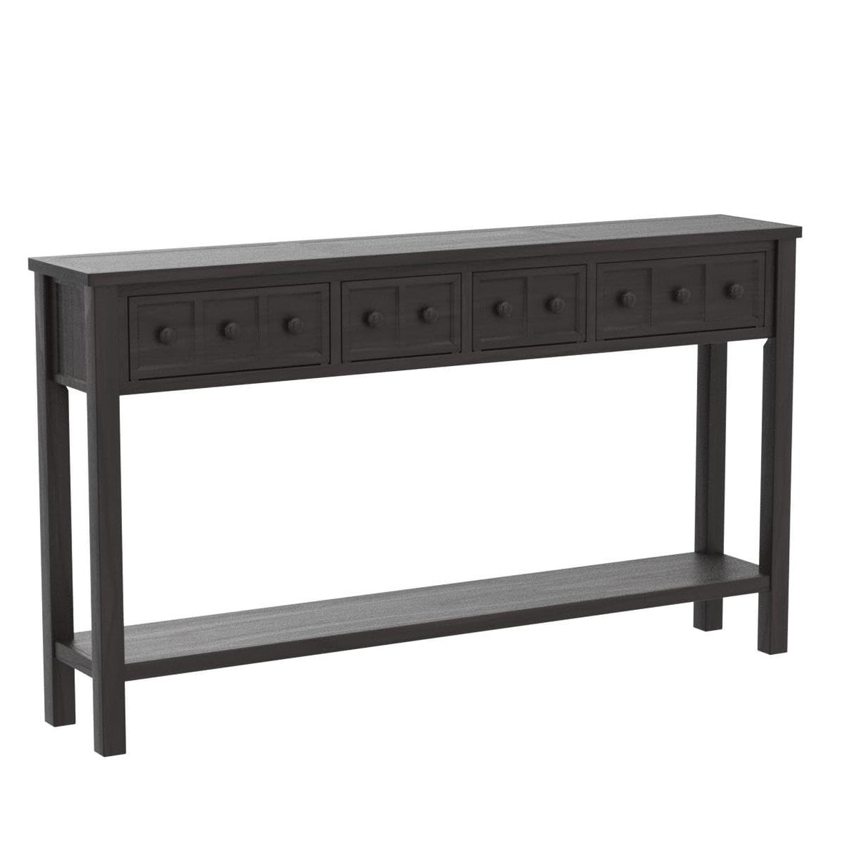 Merax Sofa Table 60 inch Sofa Table Long Console Table with Drawers and Shelf for Entryway Easy Assembly Hallway Table Merax