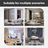 Huariifowm Square Dining Table Set – Simple Small Square Table with 4 Chairs, Modern Kitchen & Dining Table Set, Space-Saving Conference Table for Home, Office(Black Grain + Black,32L*32W*29" H) Huariifowm
