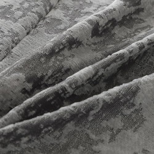 OctoRose Full Size 54x75x8inch 3 Side Zipper Chenille Grey Relif Futon Cover Sofa Daybed Couch Mattress Slipcover (Chenille-Grey-Relief, Full Size) OctoRose