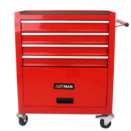 nifoti 4 Drawers Tool Cart on Wheels,Rolling Tool Box Tool Storage， Drawers Rolling Tool Box Organizer Tool Case for Garage, Warehouse, Workshop, nifoti