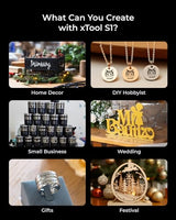 xTool S1 Laser Engraver with Rotary, Engraving on Tumbler, 20W Laser Etching, Cut 10mm Wood, Beginner-Friendly for Jewelry and Gift Making with Metal, Wood, Acrylic, Leather xTool