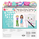 Fashion Angels Fashion Design Sketch Portfolio - Sketch Book for Beginners, Sketch Pad with Stencils and Stickers for Kids 6 and Up, Brown(Covers May Vary) Fashion Angels
