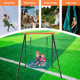 Swing Stand Frame, 550lbs Weight Capacity Swing Stand, Heavy Duty A-Frame Swing, Single Swing Frame for Yoga Hammock Saucer Baby Porch Swing(Swing NOT Included),Orange Fruyyzl