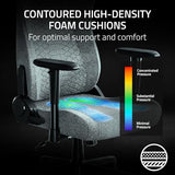 Razer Iskur V2 X Ergonomic Gaming Chair: Built-in Lumbar Support - Widened Seat - High Density Foam Cushions - Adjustable 152 Degree Recline - 2D Armrests - Plush Fabric Finish - Light Gray Edition Razer