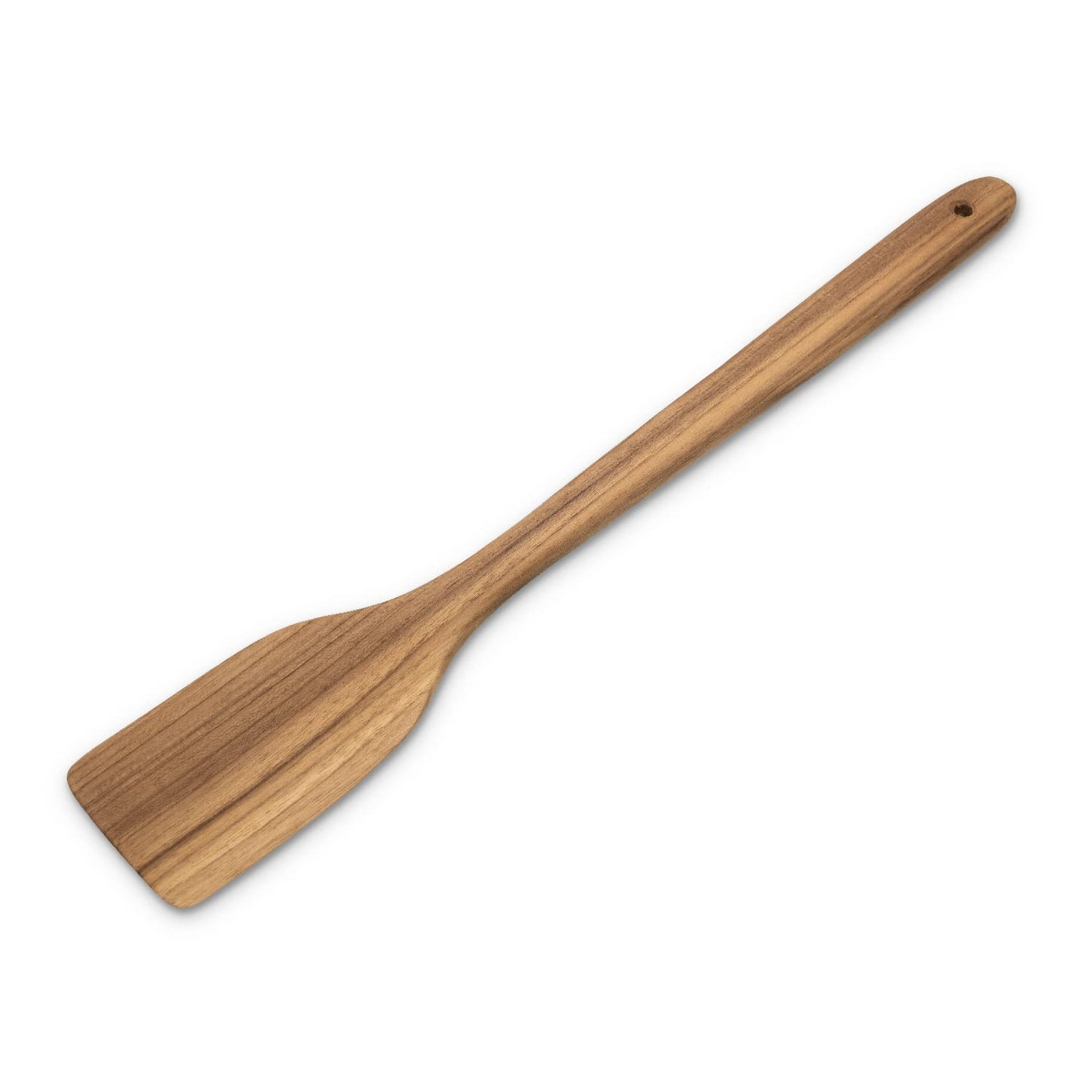 FAAY 18" Teak Long Wooden Spatula, Heavy Duty Stir Paddle for Cooking in Big Pot, Canning, Handcrafted from High Moist Resistance Teak, Wooden Spoon Flat for Brewing, Grill, Mixing, Stirring, Decor