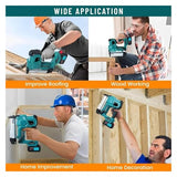 KKKMart Gun Battery Powered, Electric Nail Gun with 2240pcs 18 GA Nails/Staples & Nail Puller, Brad Nailer with 20V 2 * 2.0A Batteries for DIY Projects, Upholster and Woodworking KKKMart