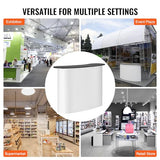 VEVOR Portable Tradeshow Podium Table, 51.18" x 18.31" x 37.4", Display Exhibition Counter Stand Booth Fair with Wall, Foldable Promotion Retail Bar Table Pop Up Podium with Storage Rack, Carrying Bag