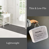 Lahome Boho Bathroom Rugs, Small 2x3 Front Door Mat Lightweight Kitchen Rug Woven Cotton Area Rug with Tassels, Farmhouse Washable Black and White Throw Rug Low Pile Carpet for Entry Laundry Lahome