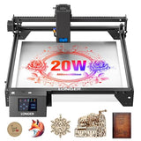 LONGER RAY5 Laser Engraver 20000mW Laser Cutter 130W CNC Laser Cutter with 3.5"Touch Screen Laser Engraving Machine DIY Engraver Tool for Metal Glass Wood Leather Laser Class ii Longer