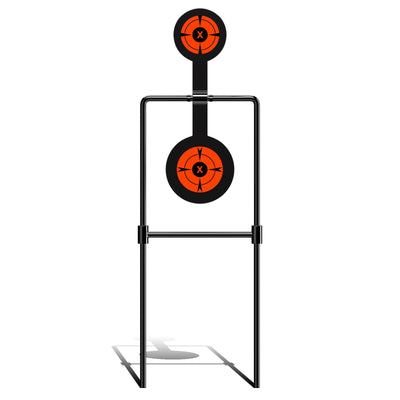 Highwild Double Spinner Shooting Targets - Auto Reset Steel Target - for Centerfire Handguns Up to .44 Magnum