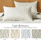 akkialla Twin Quilt Set, Boho Style in a Solid Color, Cream Lightweight Microfiber Bedspread, Soft and Breathable Coverlet for All Seasons, 2-Piece Bedding Set (1 Quilt, 1 Pillow Sham) akkialla