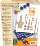 Goliath Wood Worx Racing Car Project - Make, Paint, Stick, Play - Wood Craft Kit Wood Worx