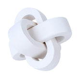 Ochine Wood Knot Chain Link Decor, Wood Knot Decor 3 Link Boho Wooden Hand Carved Decorative Wooden Links Knots Wood Chain Link Decor for Coffee Table Entryway Modern Farmhouse Shelf Decoration Ochine